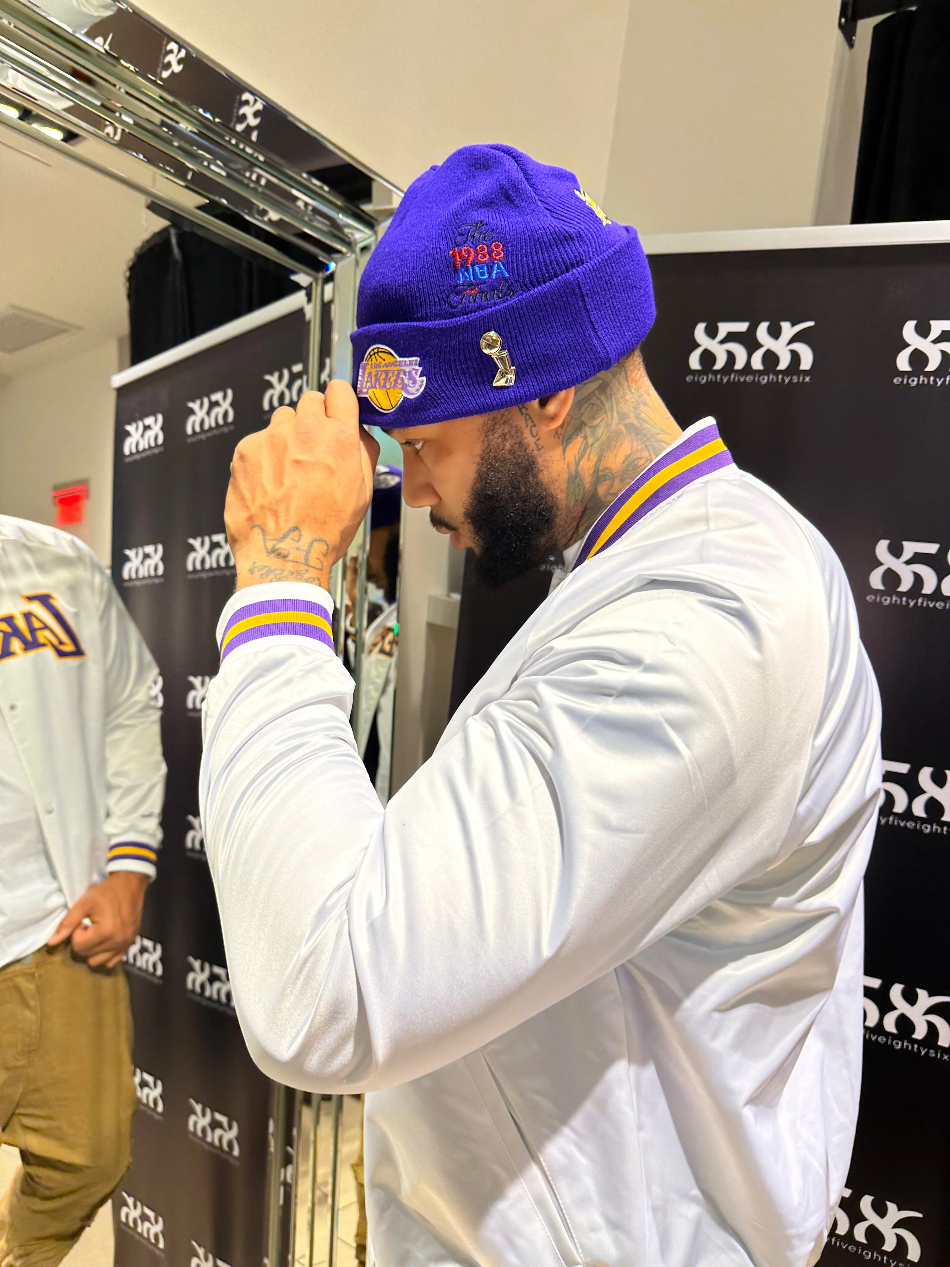 MITCHELL & NESS: LA LAKERS PURPLE BEANIE