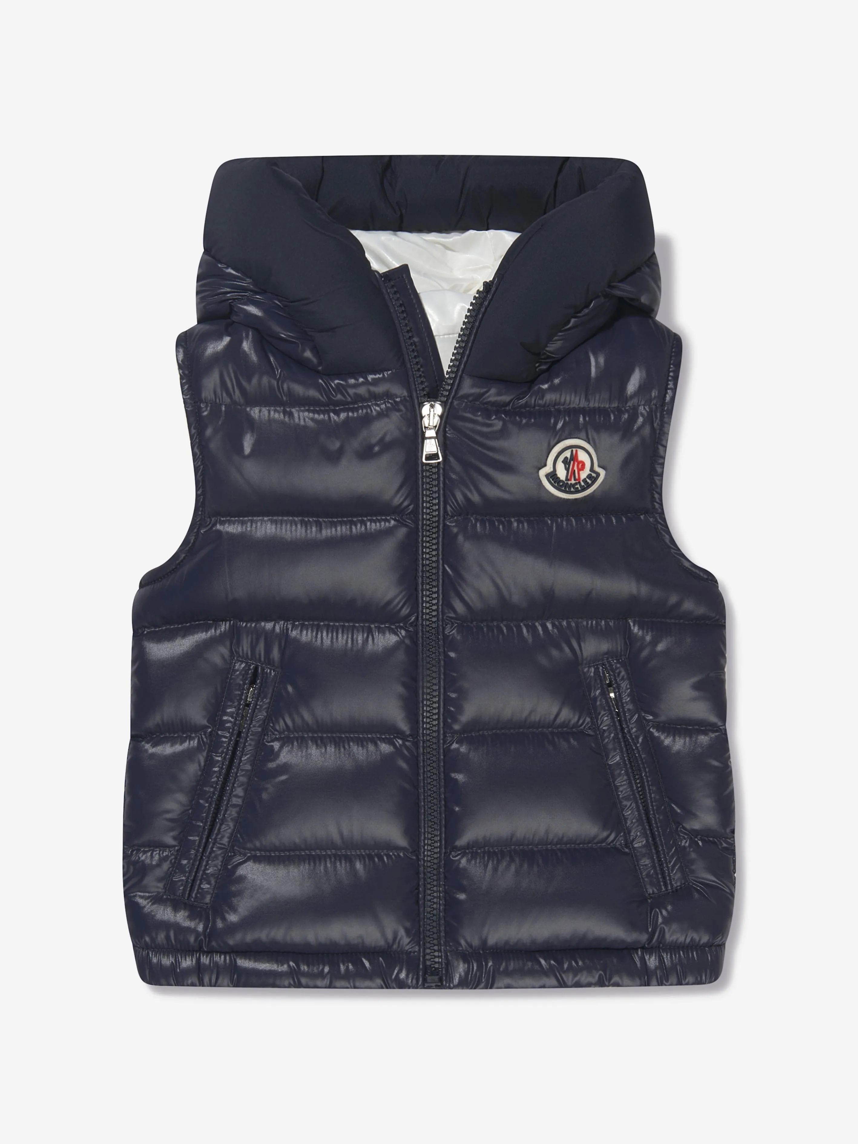 Moncler Enfant Kids Down Padded Montreuil Gilet in Navy