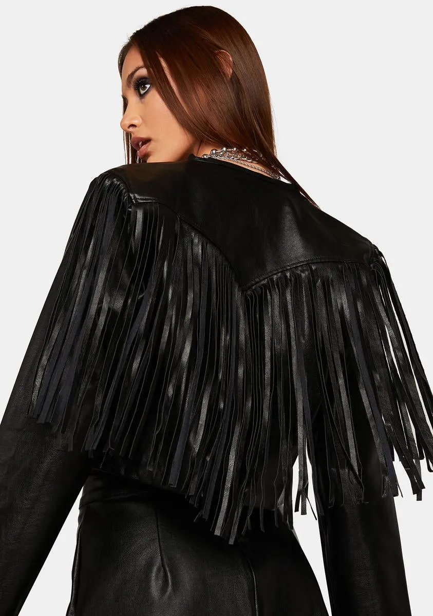 Mystic Kept Secrets Fringe Jacket