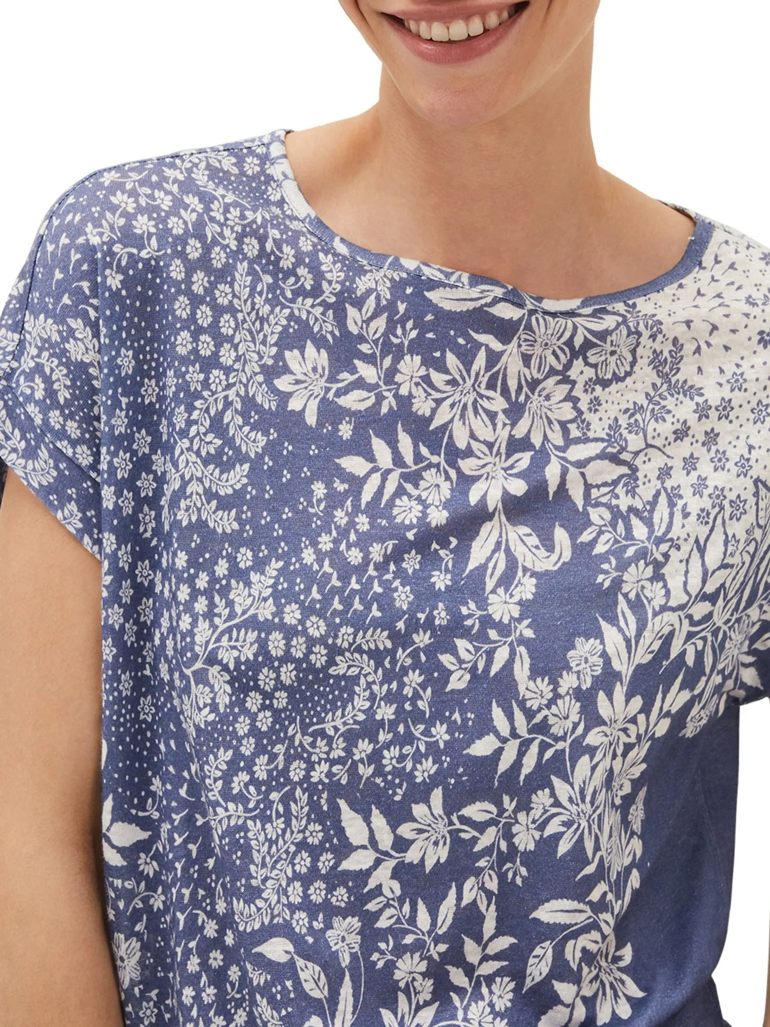 Nina Print Linen Top