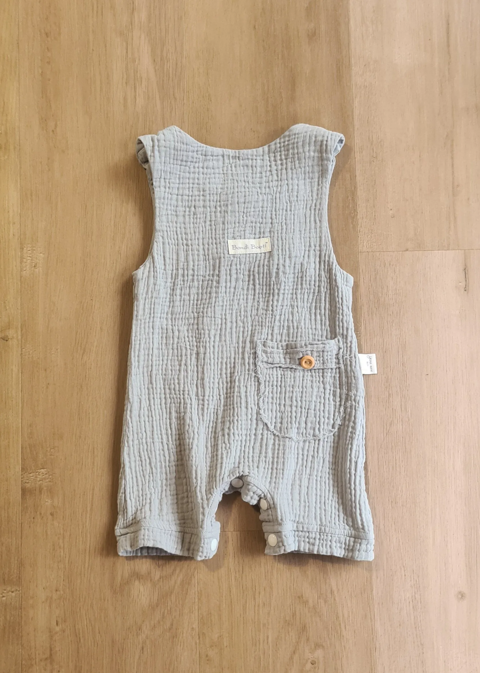 Overall Onesie - French Grey