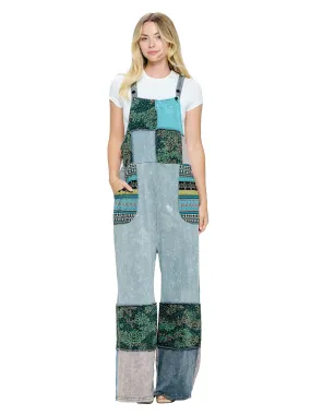 Overall Vintage Washed Patchwork