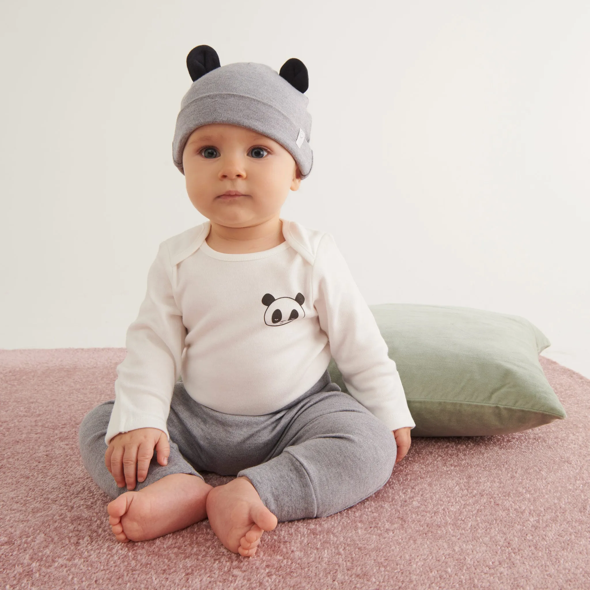 Panda Pal Long Sleeve Bodysuit & Joggers Outfit