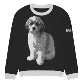 Personalized Dog Knit Sweater - Your Dog's Face On A Sweater!