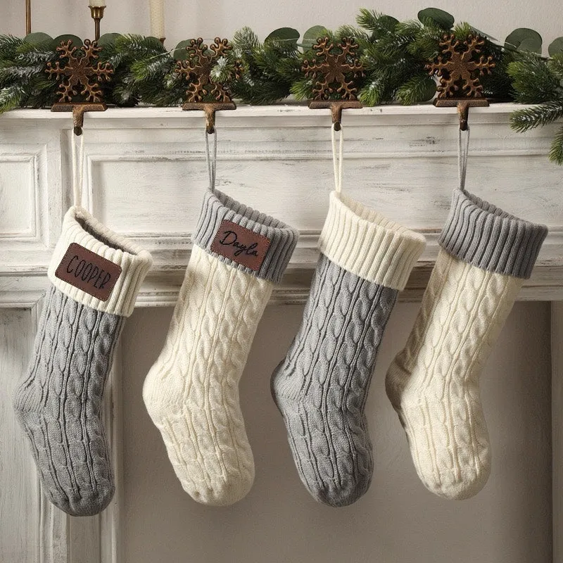 Personalized Knit Stockings