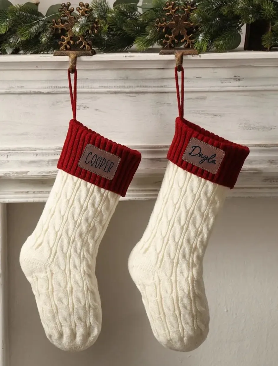 Personalized Knit Stockings