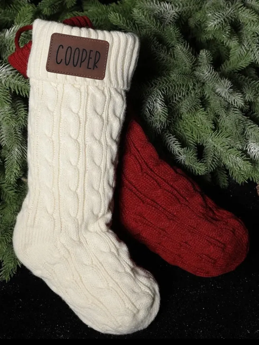 Personalized Knit Stockings