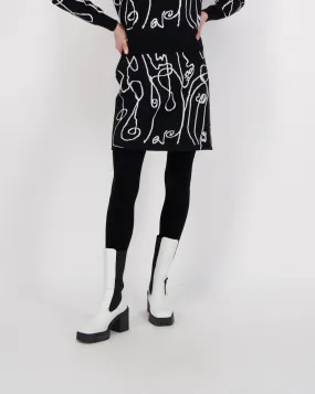 Picasso Art Knit Skirt