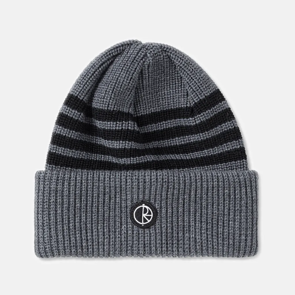 Polar Skate Co. - Stripe Merino Beanie - Grey