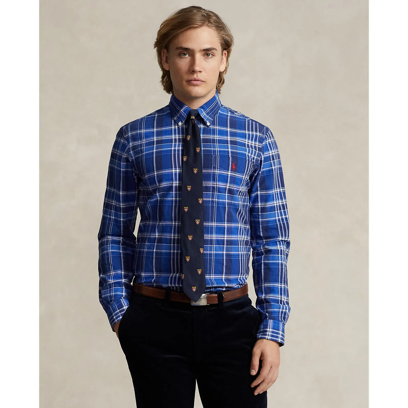 Polo Ralph Lauren - Oxford Shirt - Plaid - Blue & White