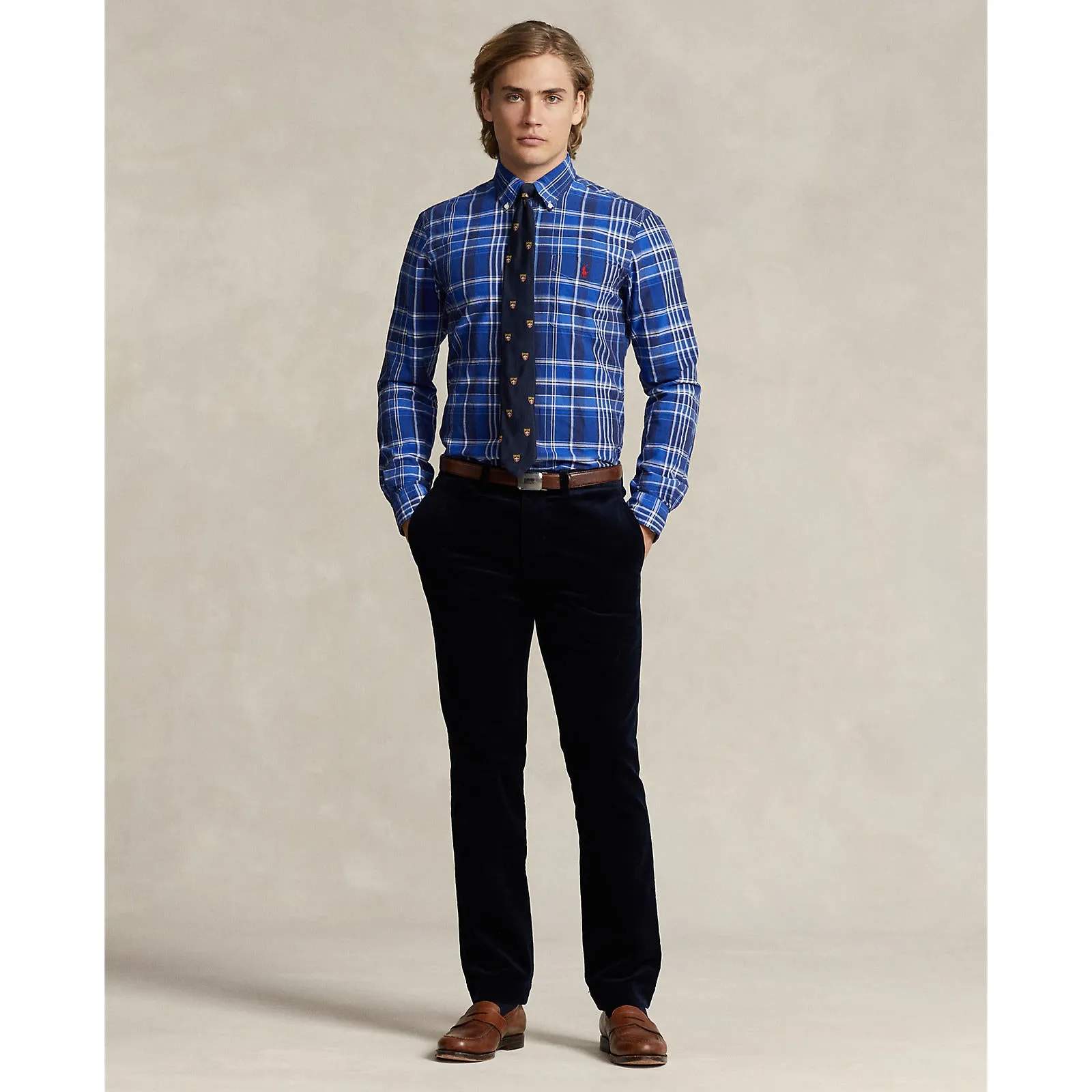 Polo Ralph Lauren - Oxford Shirt - Plaid - Blue & White