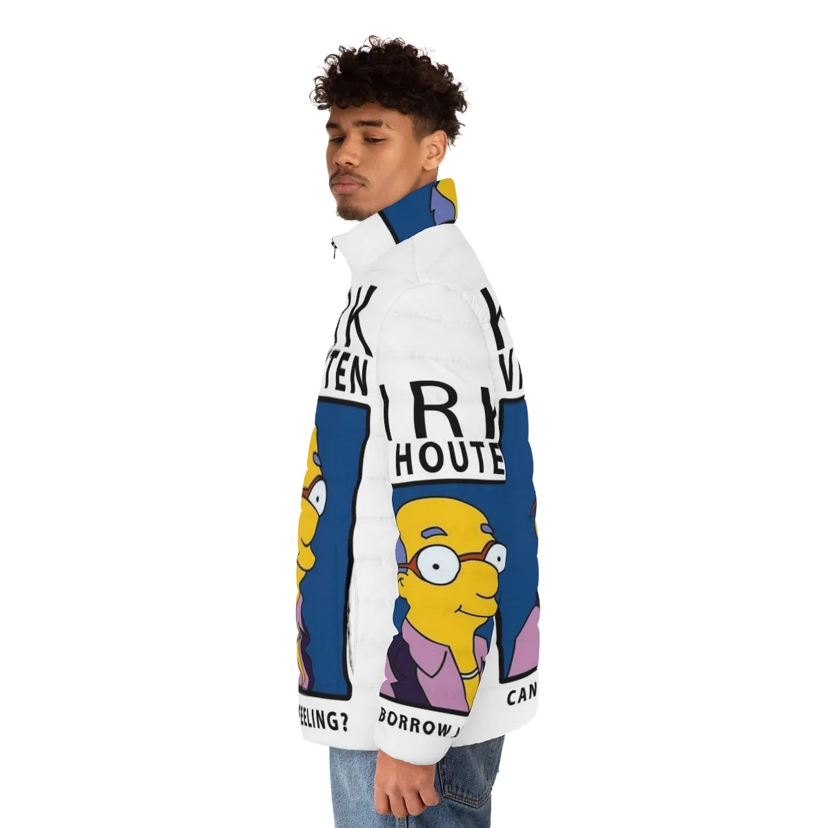 "Borrow a Feeling" Kirk Van Houten Puffer Jacket