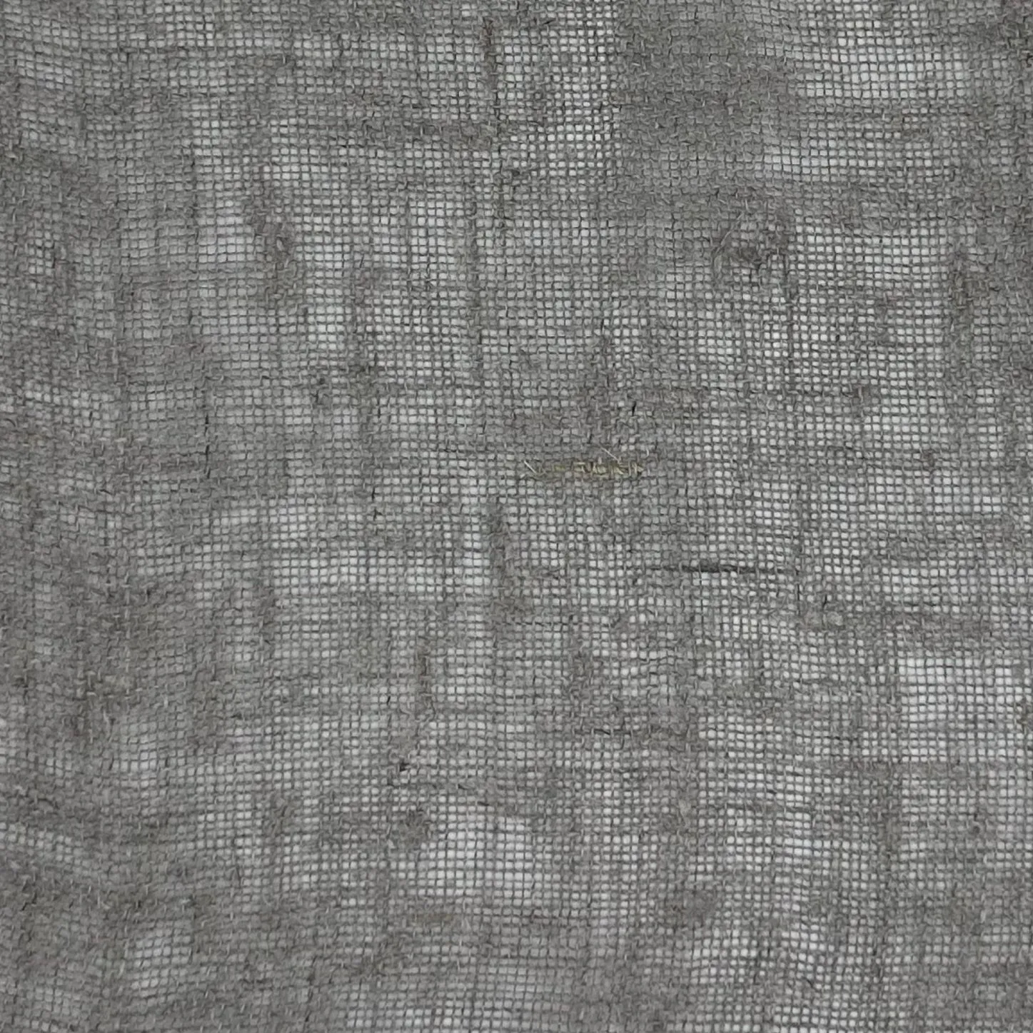 Raw Linen Sheer Pashmina, French Pleat, NO LINING