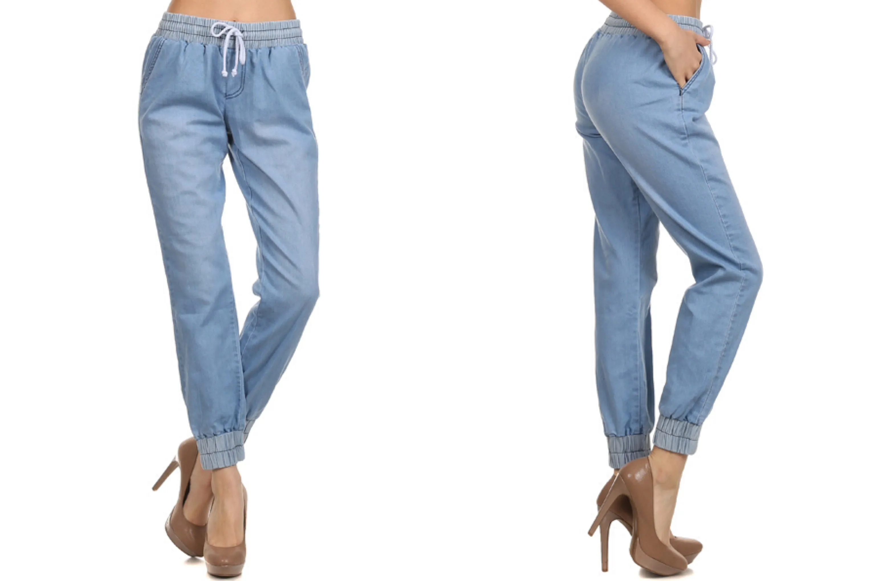 Relaxed Fit Fashion Jean Jogger Pants