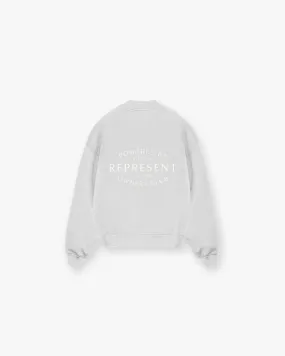 Represent Owners Club Stamp Sweater - Ash Grey