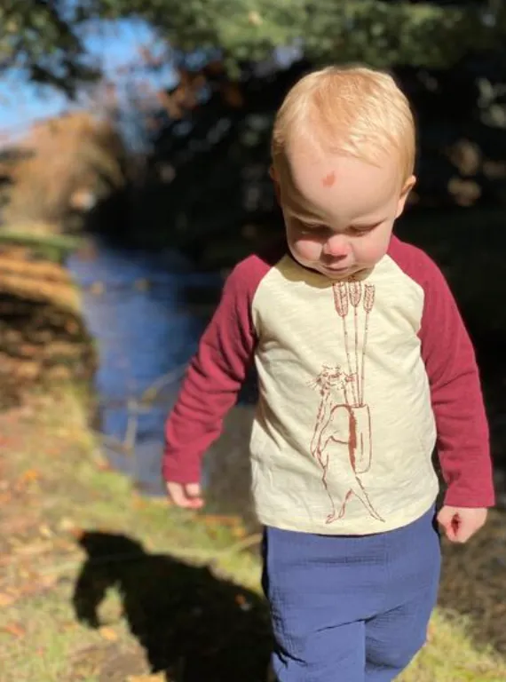 Ruan t-shirt in ivory arrows