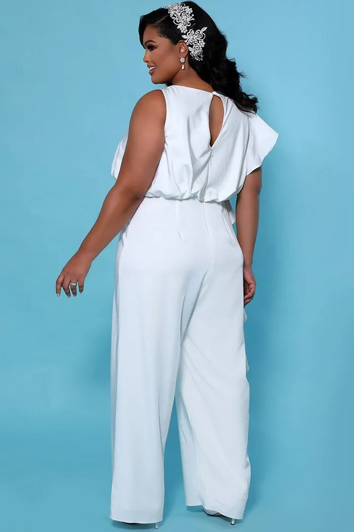 Shania Plus Size Wedding Jumpsuit