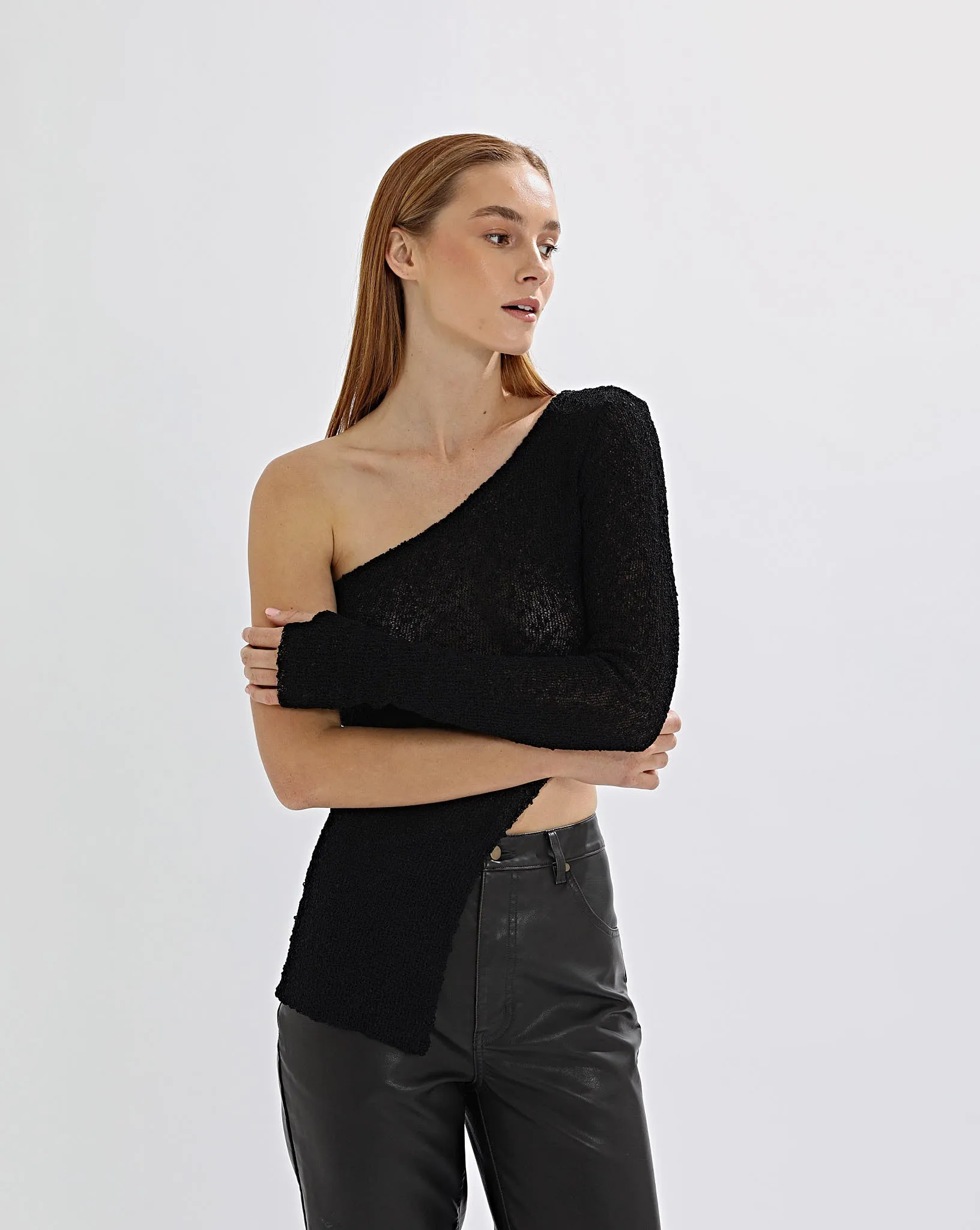 Sloane Knit Top Black