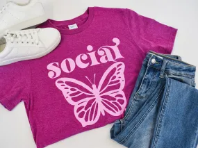 Social Butterfly Graphic Tee