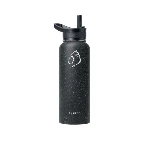 Stainless Steel Water Bottle with 3 Lids | 40oz | Starry Black