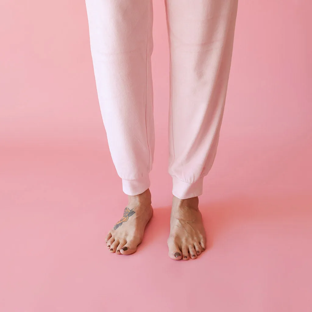 Starry Pink Women's Velour Joggers