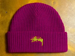 Stock Cuff Beanie - Magenta