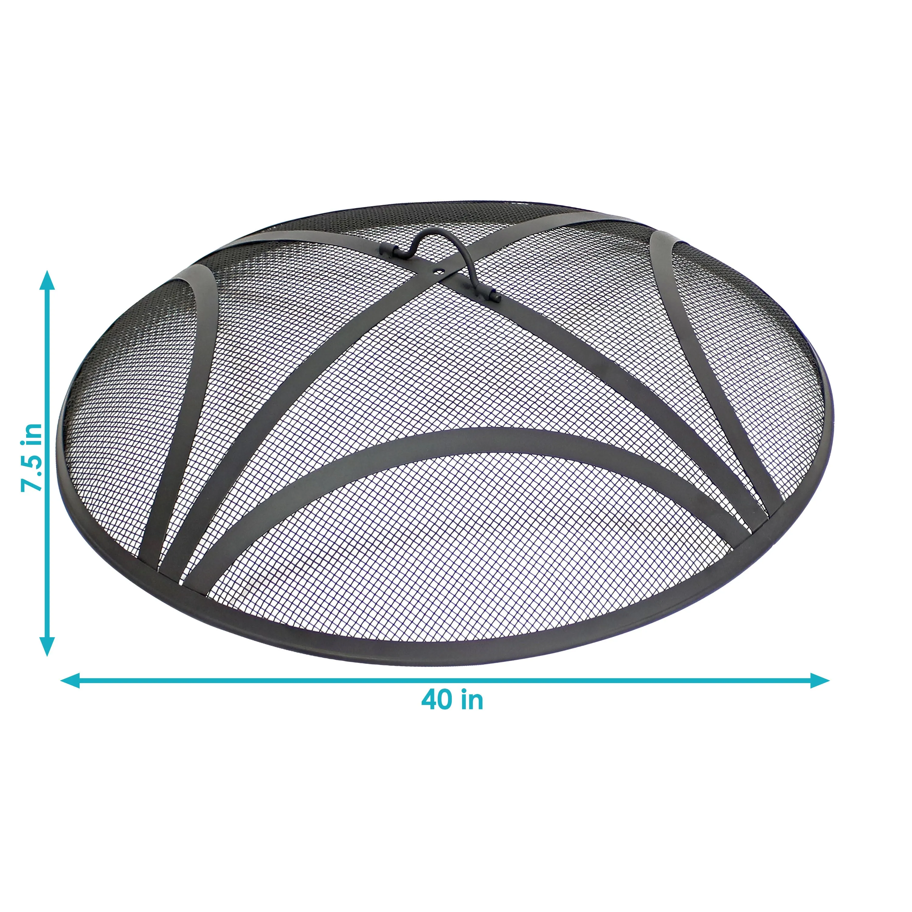 Sunnydaze Reinforced Steel Mesh Outdoor Fire Pit Spark Screen