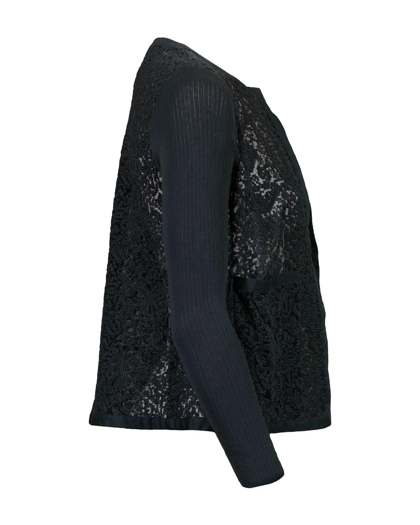 Tonet Embroidered Sheer Knit Cardigan