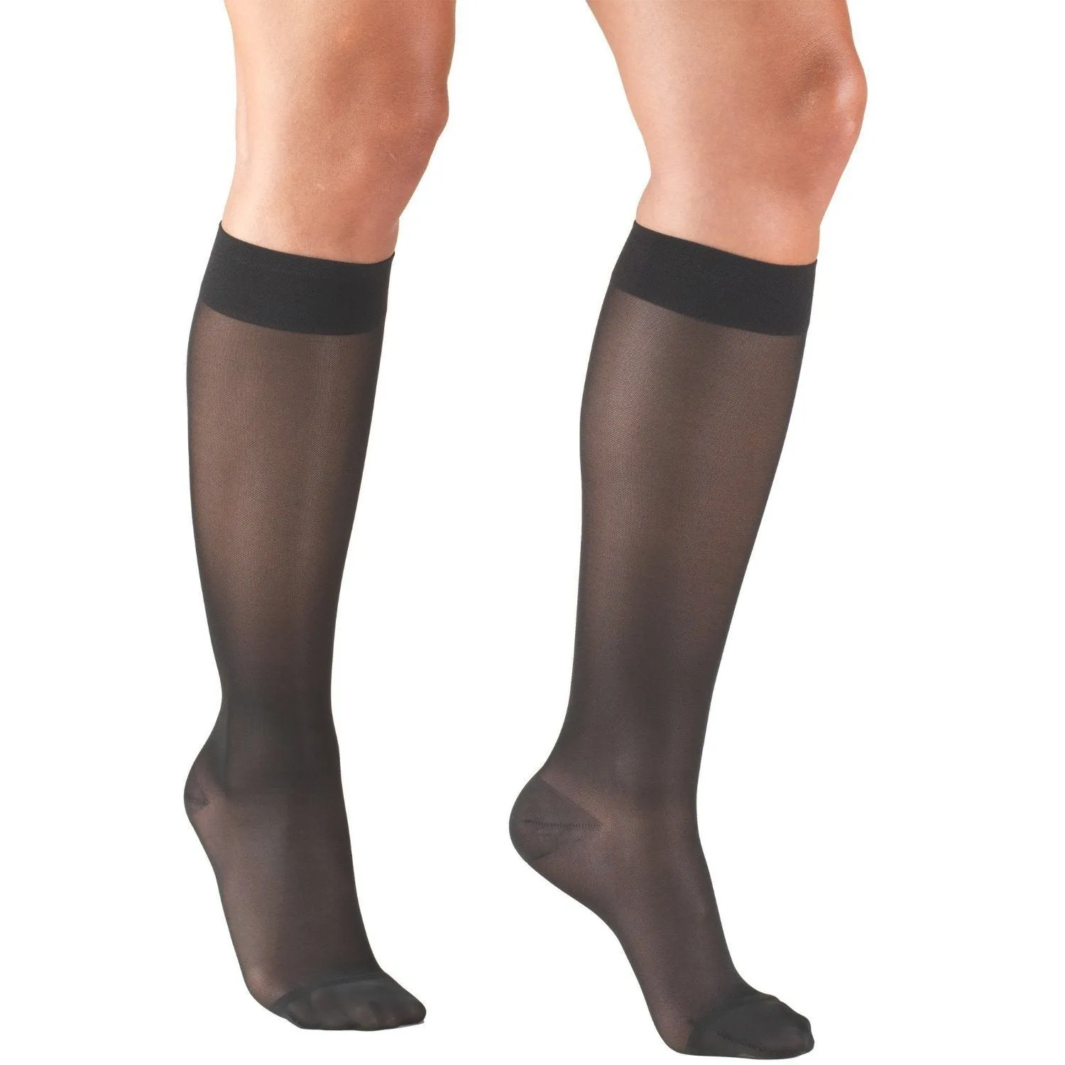 Truform Sheer Support Knee High Stockings, 15-20 mmHg