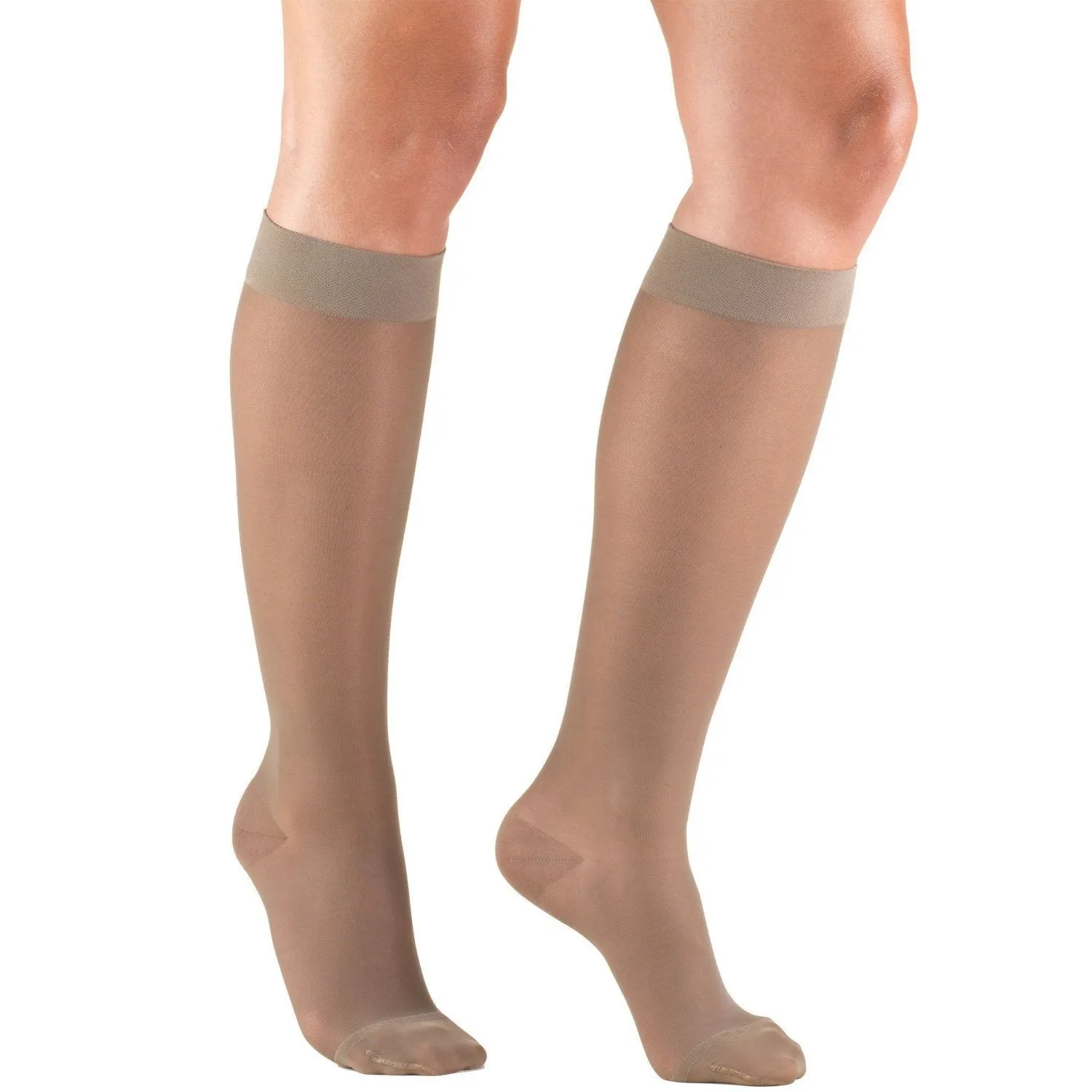 Truform Sheer Support Knee High Stockings, 15-20 mmHg