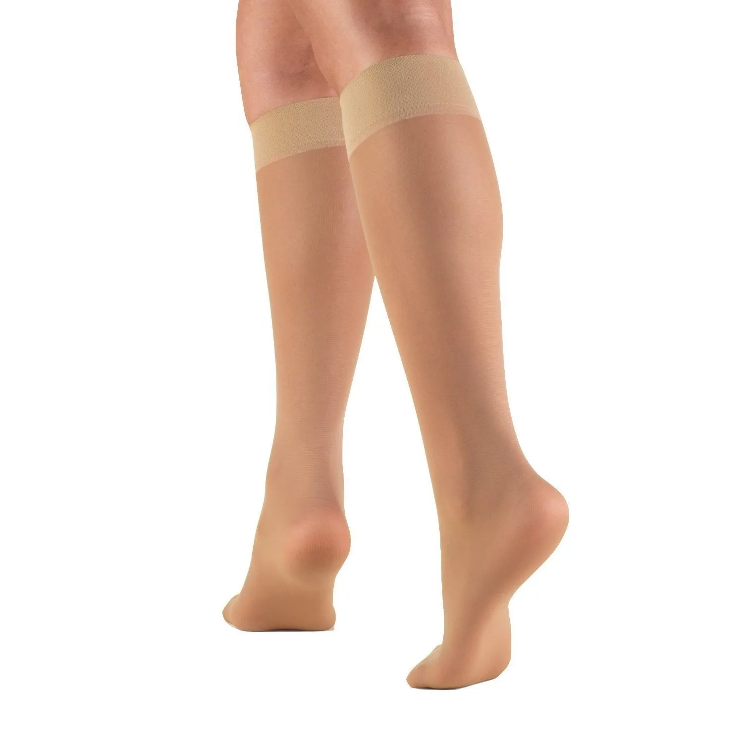 Truform Sheer Support Knee High Stockings, 15-20 mmHg