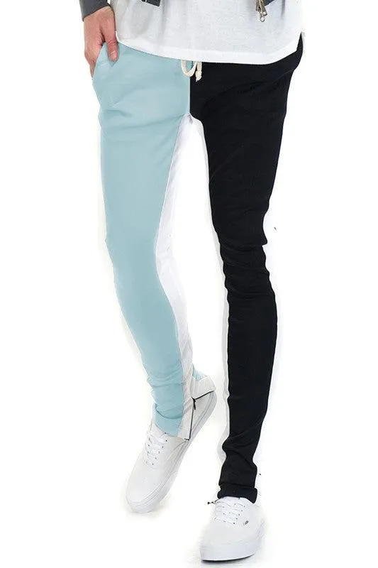 Two Tone Color Block Joggers