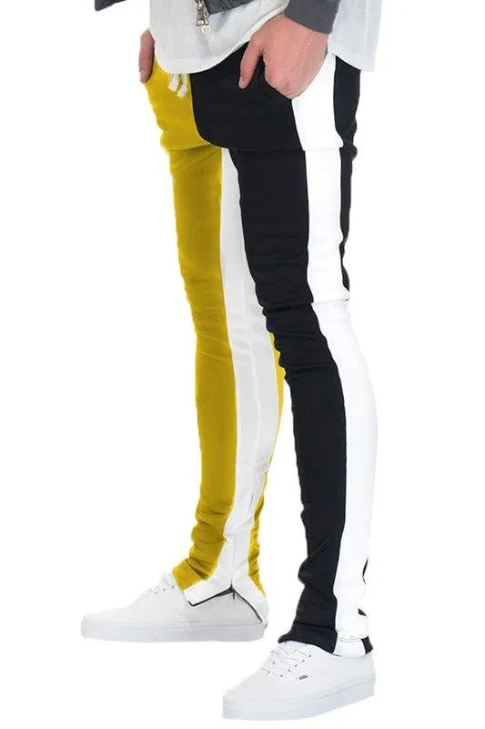 Two Tone Color Block Joggers