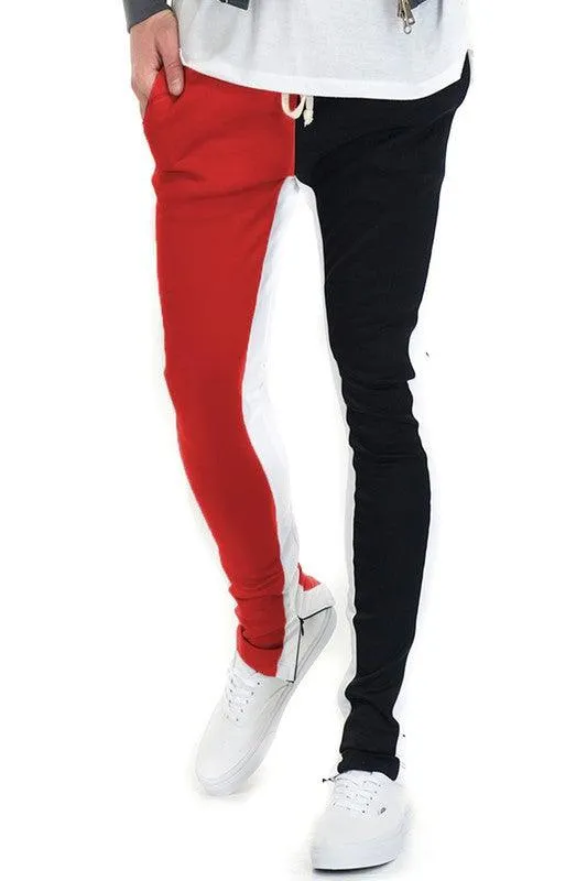 Two Tone Color Block Joggers