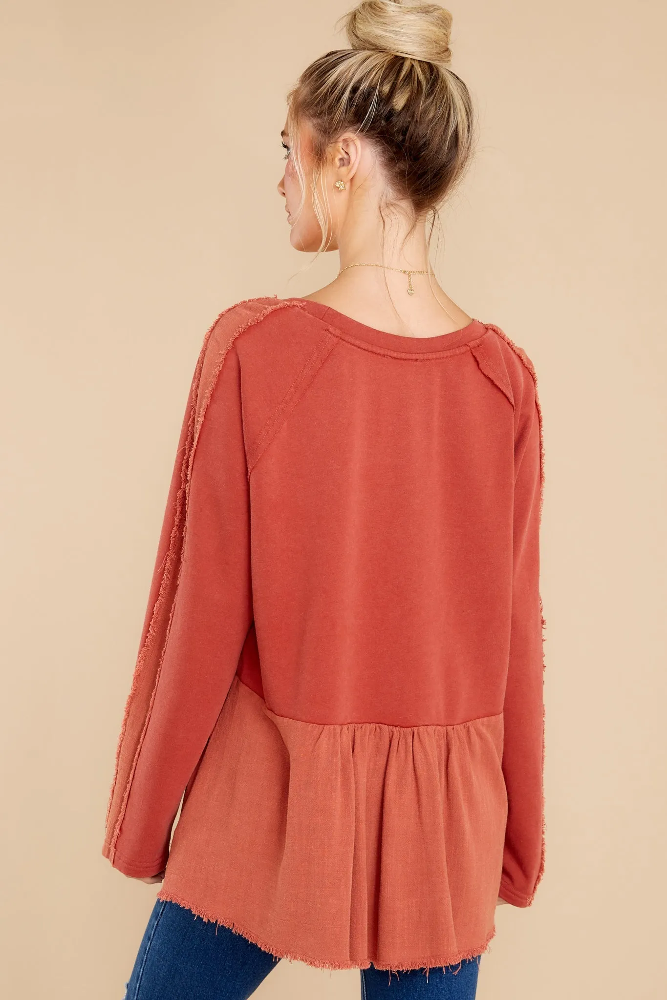 Two Way Street Rust Top