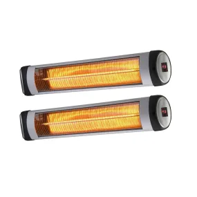 Vevare Electric Strip Infrared Heater Radiant 2x 3000W Patio Space Heater Remote