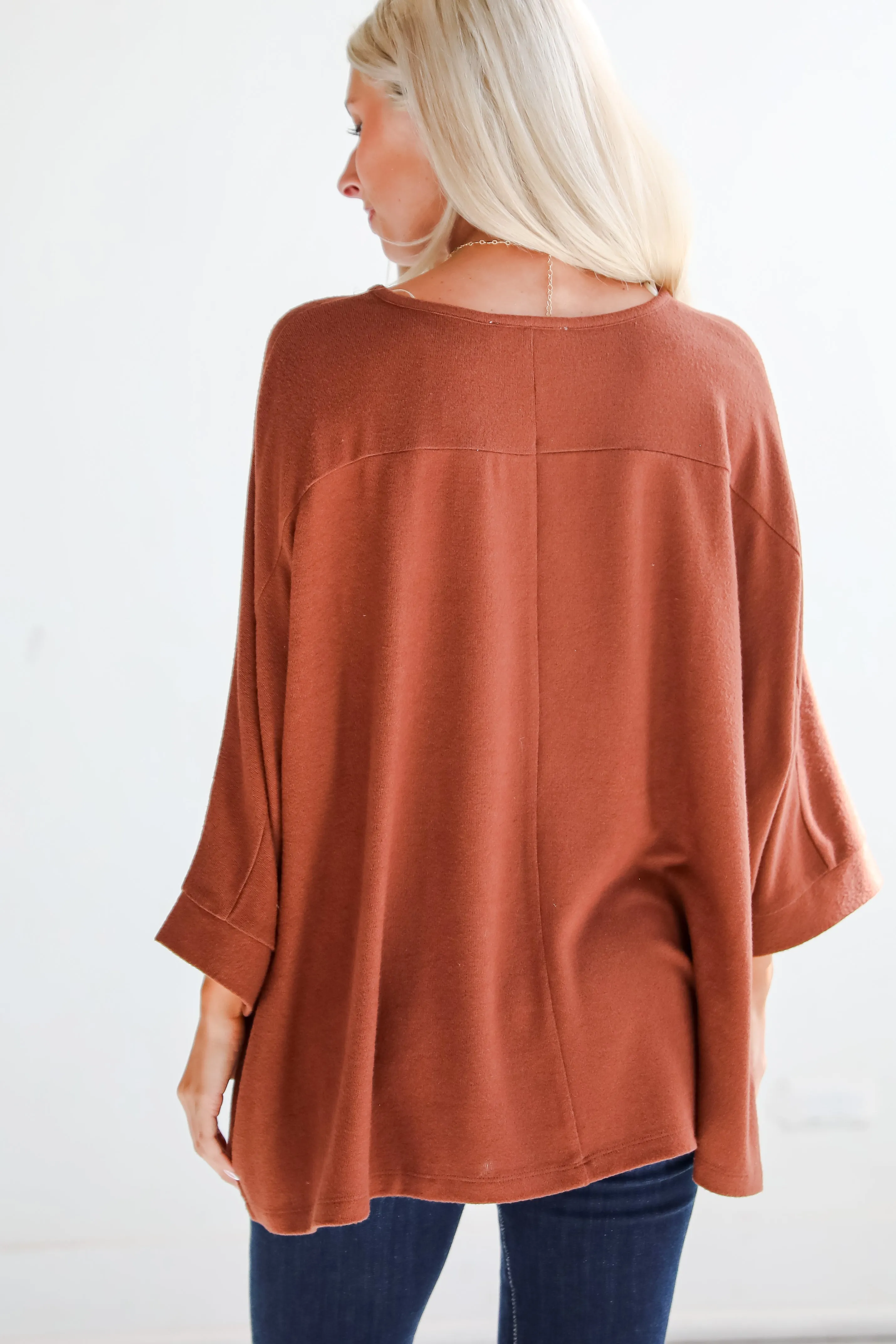 Winning Pick Oversized Soft Knit Top