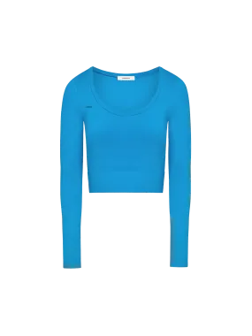 Women's Activewear 3.0 Crop Top—cerulean blue