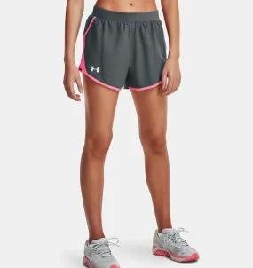 Women's Fly-By 2.0 Shorts - Pitch Gray/Cerise