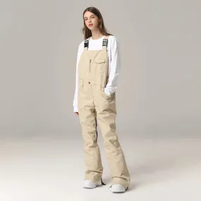 Women's High Waist Ski Bibs Snow Overalls