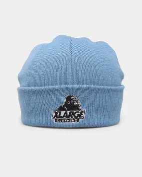 XLARGE Slanted Logo Beanie Blue